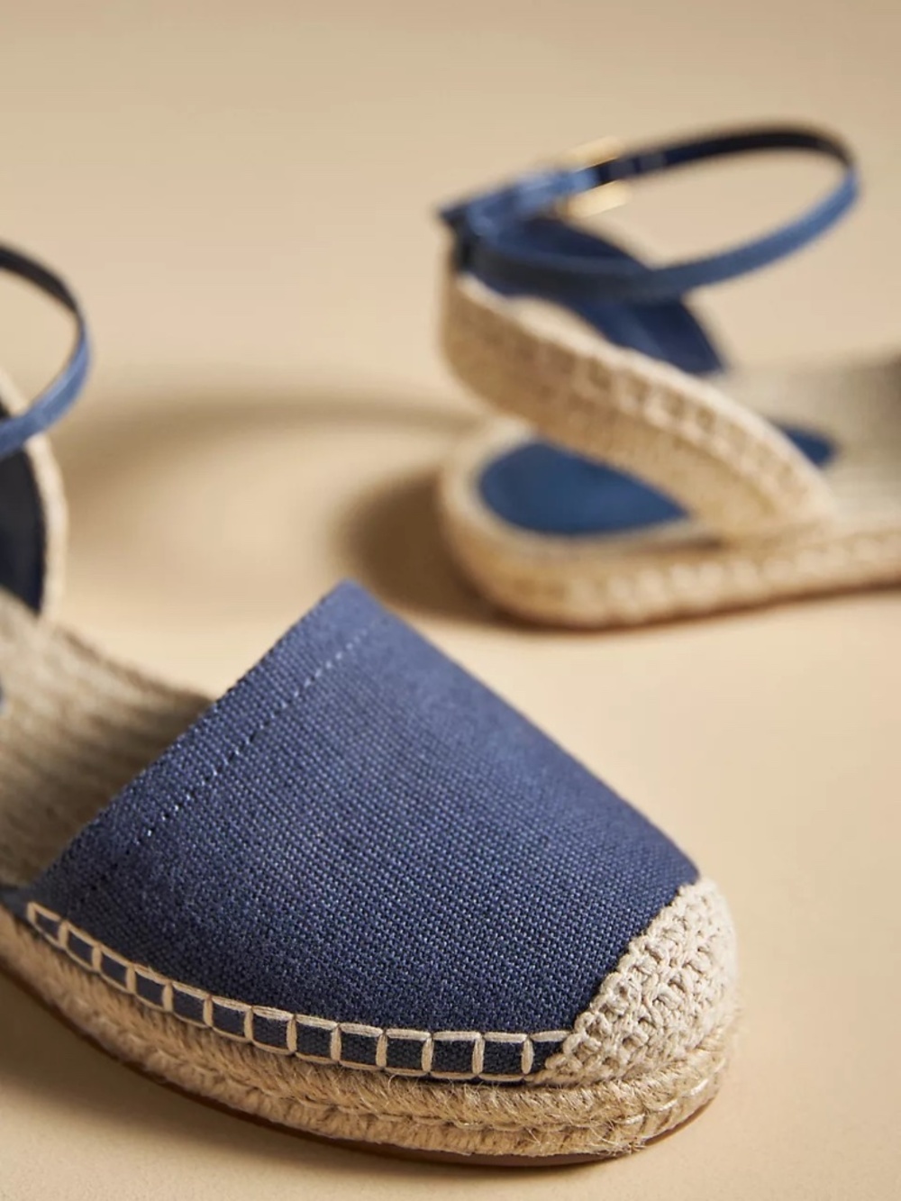 NIB Anthropologie Schutz Blue Greta Flat Sandals 6.5 - Picture 3 of 3